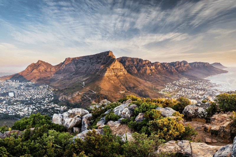 Table Mountain in Cape Town used as a symbolic ashes scattering location