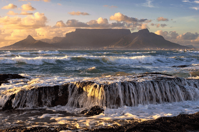 Table Mountain in Cape Town used as a symbolic ashes scattering location