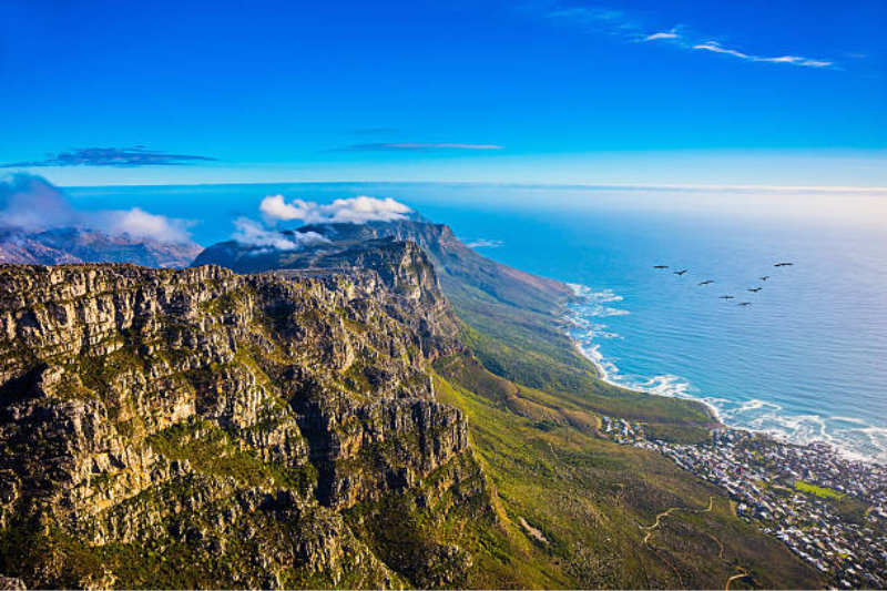 Table Mountain in Cape Town used as a symbolic ashes scattering location