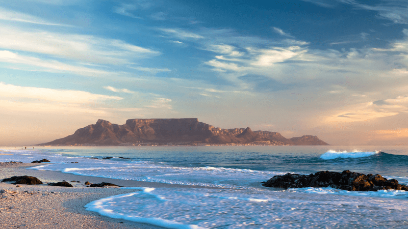 Table Mountain in Cape Town used as a symbolic ashes scattering location