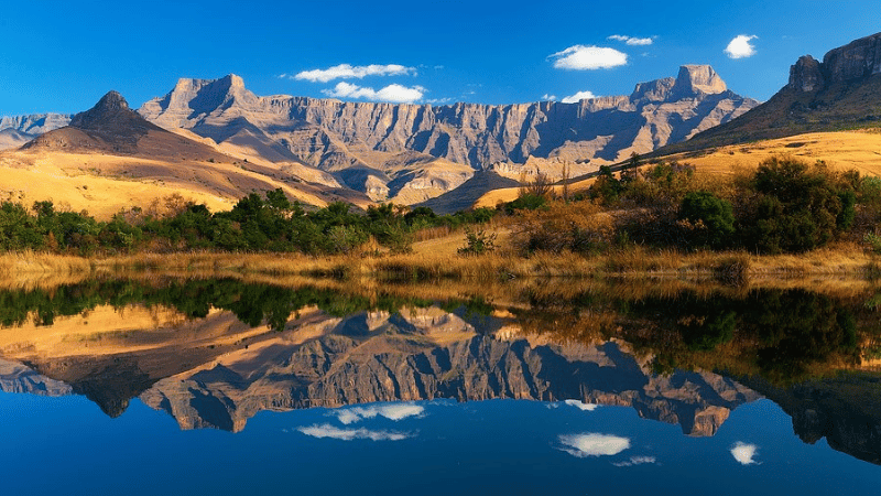 Drakensberg Mountains in South Africa used as a symbolic ashes scattering location